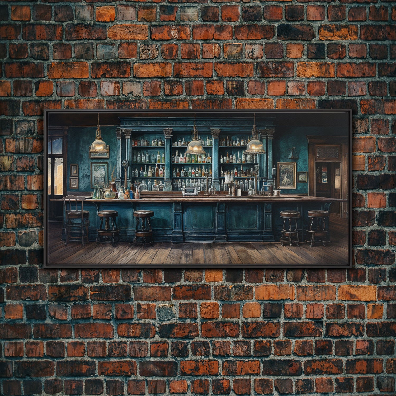 Bar Decor, Prohibition Wall Art, Saloon Wall Art, Canvas Print, Wall Hanging, Panoramic Art, Farmhouse Wall Decor, Kitchen Print, Gift Ideas