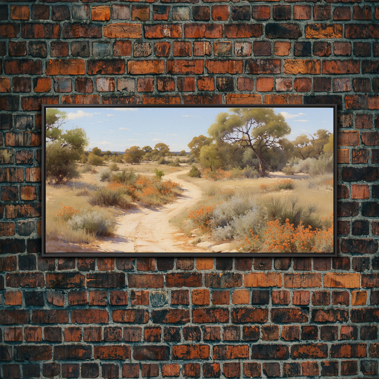 Landscape Oil Painting Canvas Print, West Texas Wall Art, West Texas Prairies, Made in Texas, Texan Art