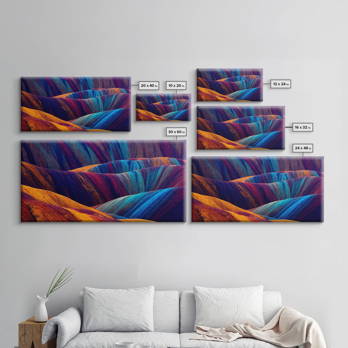 Beautiful Geological art, Geology, Colorful stone formations, ready to hang canvas print wall art, framed canvas wall art, mancave wall art