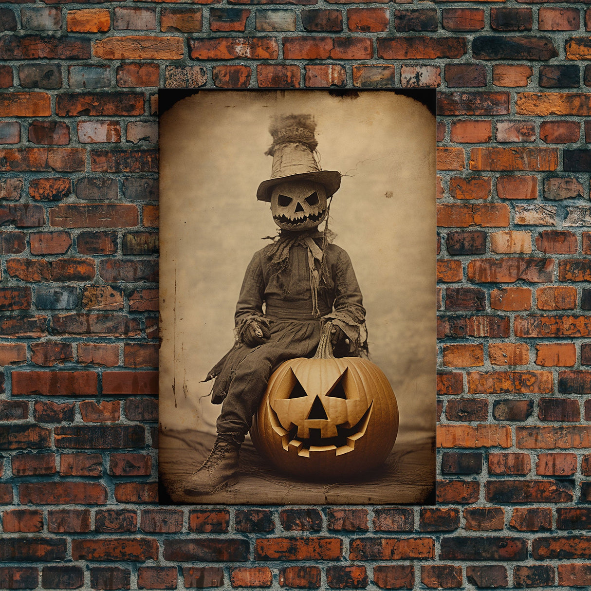 Spooky Decor, Halloween Wall Art, Horror Art Print, Dark Art, Canvas Wall Print, Wall Art, Vertical Print, Room Decor, Home Wall Decor,