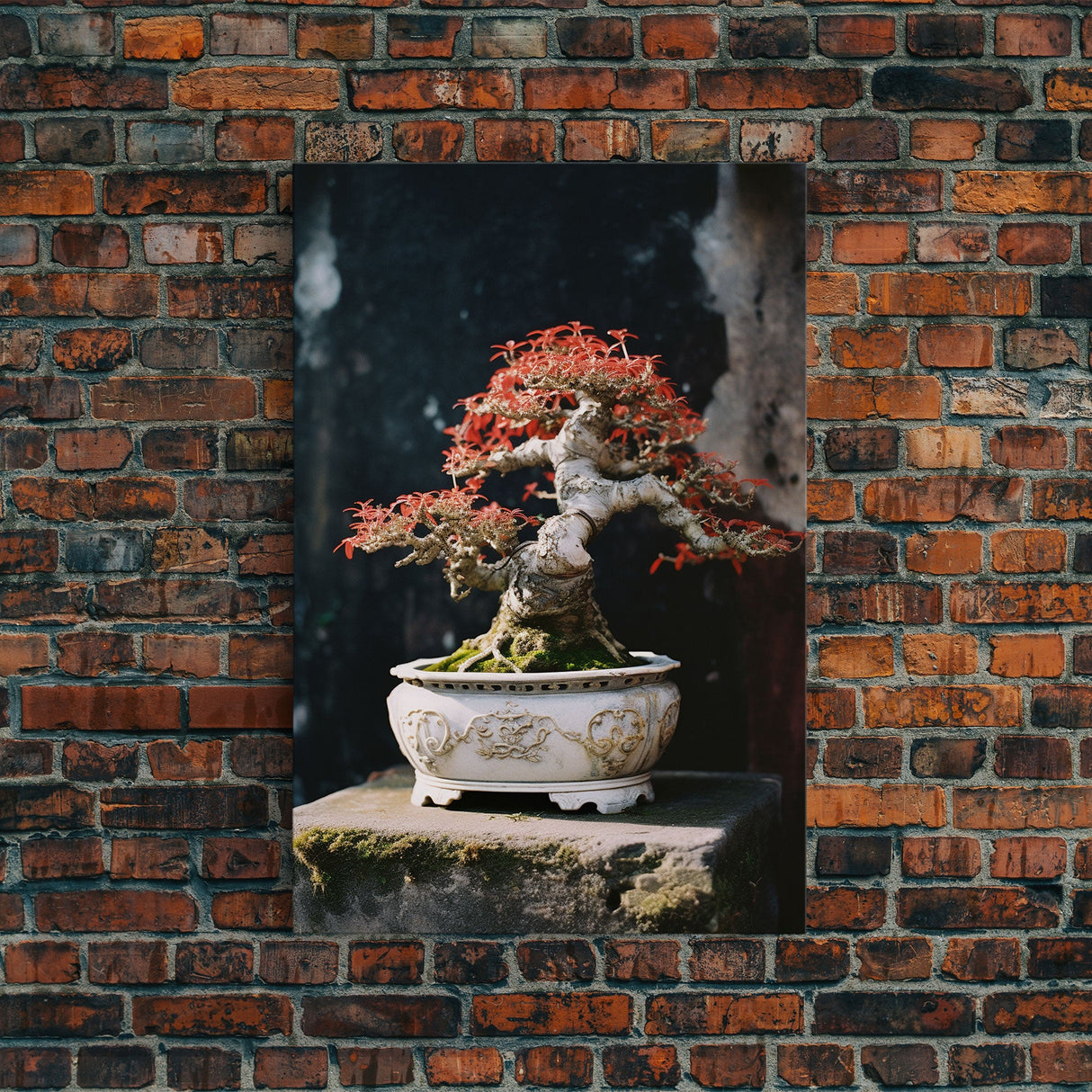 Bonsai Wall Art, Japanese Wall Print, Asian Art, Canvas Print, Wall Art, Vertical Print, Travel Print, Client Gift, College Dorm Decor