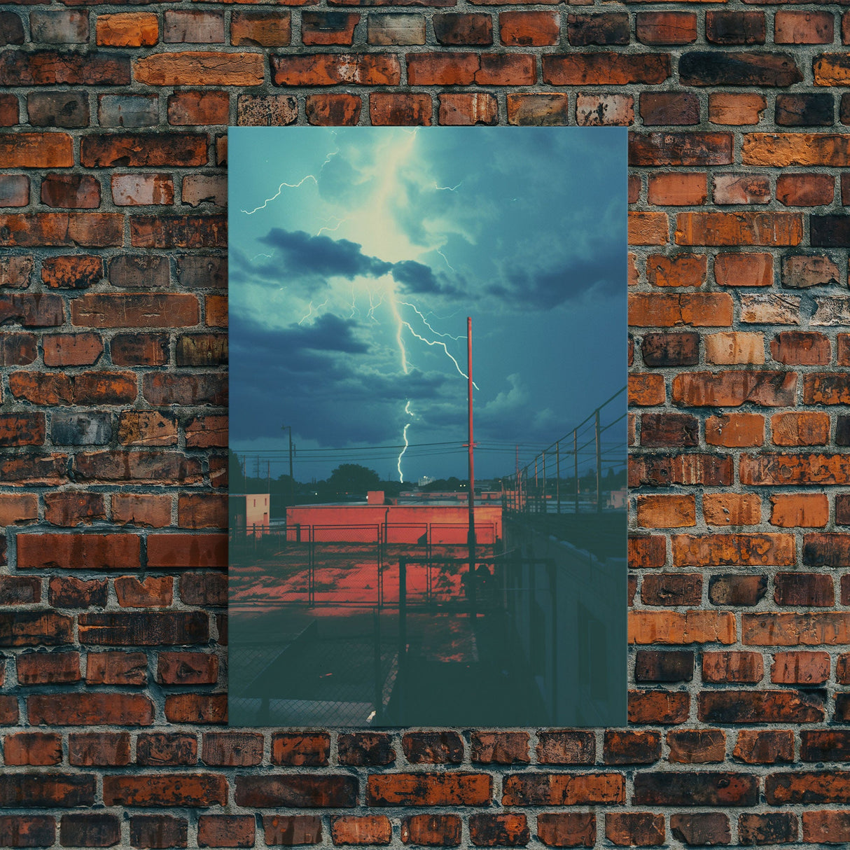 Lightning Bolt, Outdoors Wall Art, Canvas Print, Wall Hanging, Portrait Art, First Home Gift, Nerdy Home Decor, Home Decor Prints, RV Decor