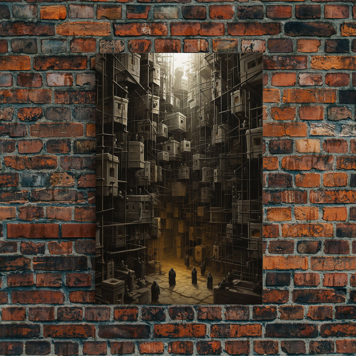 Creepy Wall Decor, Dark Art Print, Canvas Print, Wall Hanging, Portrait Art, Spooky Room Decor, Dark Fantasy Art, Fantasy Artwork, RV Decor