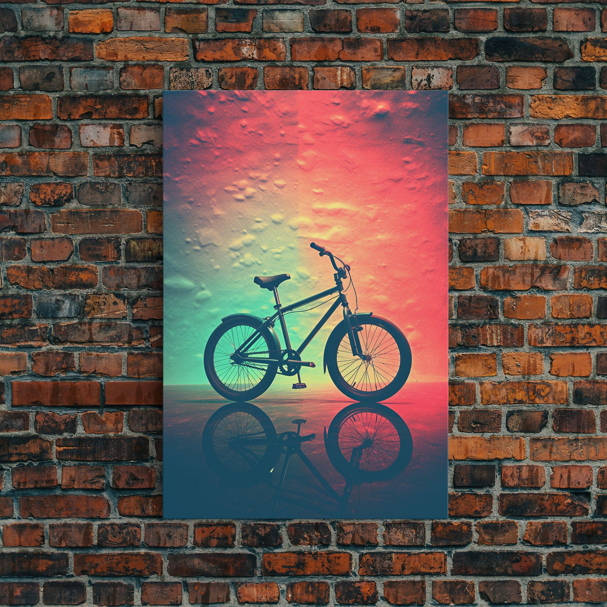 Retro 1980s Bike Canvas Print, Bicycle Art, Framed Wall Art, Fine Art Photography Print, Retro Inspired Wall Decor, Man Cave Art, Office Art