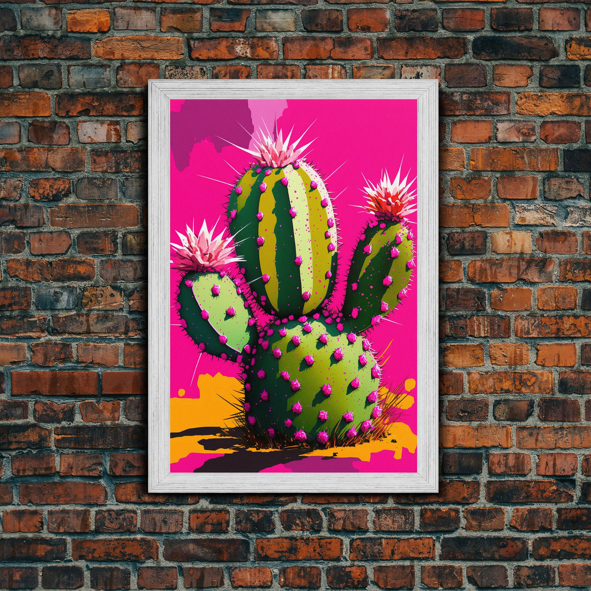 Cactus Print - Cactus Wall Art - Cactus Decor - Modern Desert Print - Southwestern Decor - Cactus Decor - Bright Wall Art - Pop Art Style