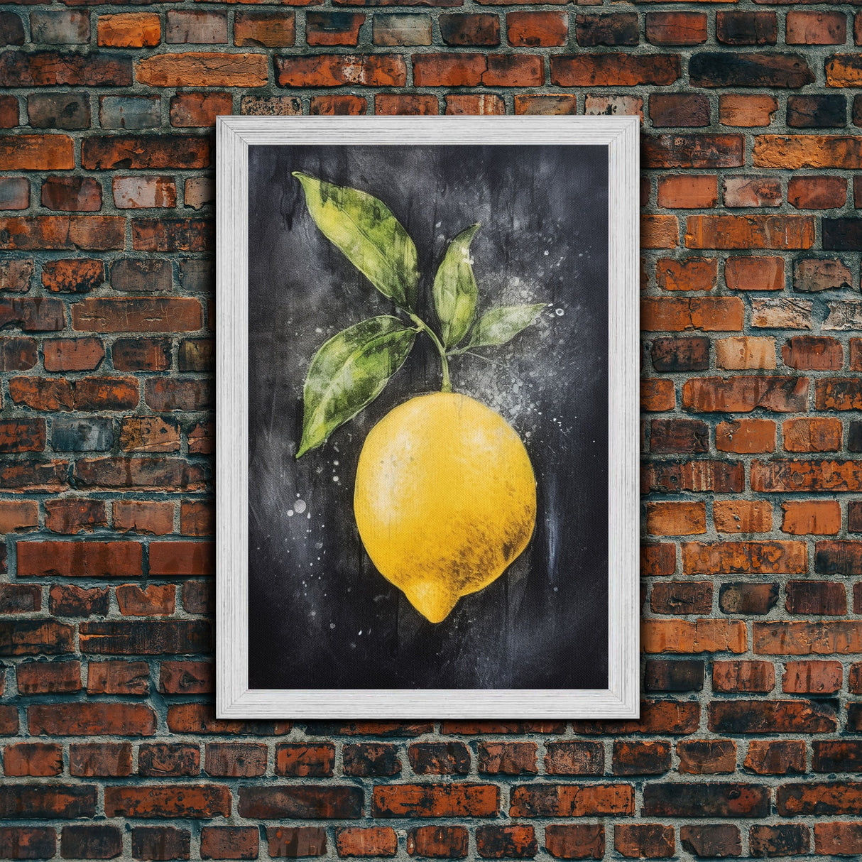 LEMON Art Canvas Print - Unframed Oil Print - Print Still Life Original - Small Still Life Painting Print- Lemon Art Print - Fruit Art