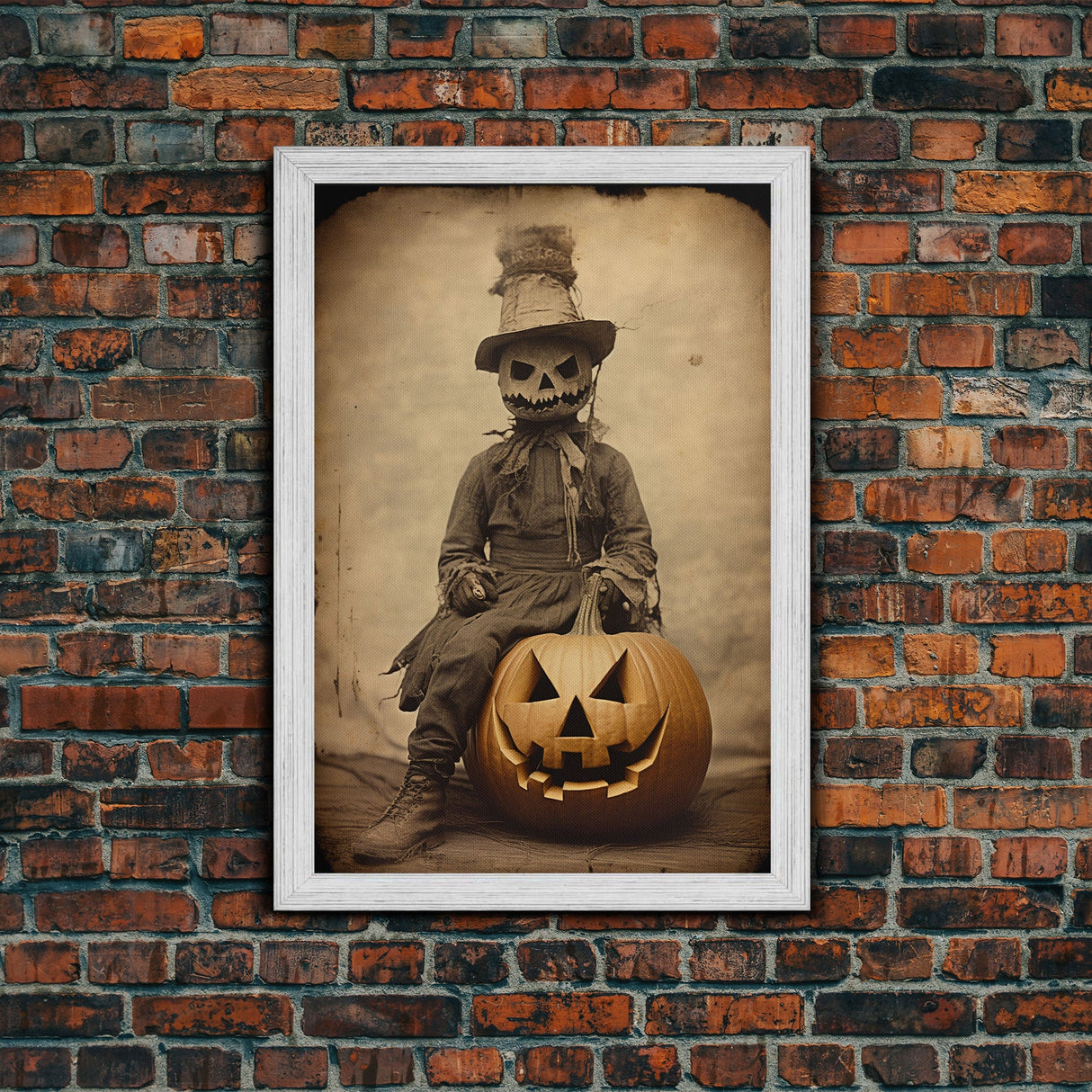 Spooky Decor, Halloween Wall Art, Horror Art Print, Dark Art, Canvas Wall Print, Wall Art, Vertical Print, Room Decor, Home Wall Decor,