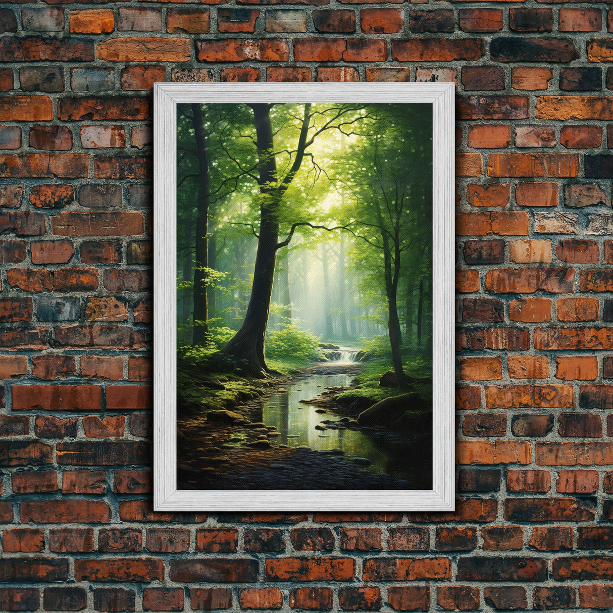 Forest Wall Art, Nature Inspired Art, Trees Art, Canvas Print, Wall Art, Vertical Print, Engagement Gift, Camper Wall Decor, Bedroom Prints