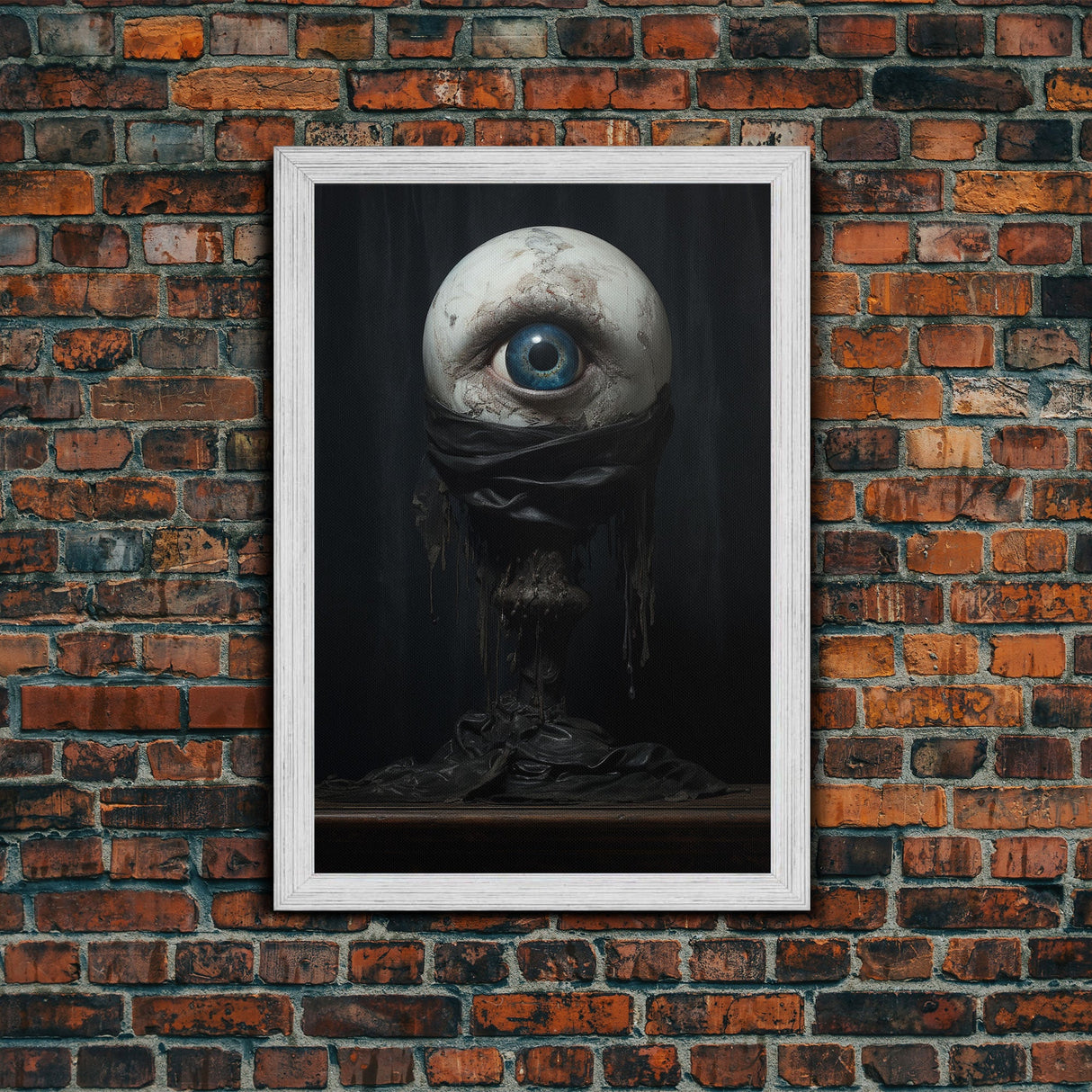 The Eye, Gothic Victorian Horror Art, Cosmic Horror, Framed Canvas Canvas Print, Halloween Decor