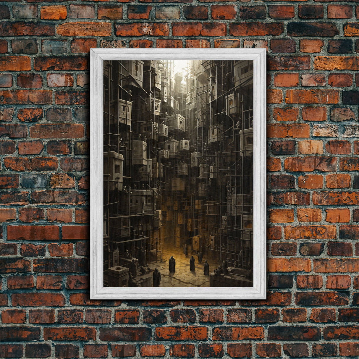 Creepy Wall Decor, Dark Art Print, Canvas Print, Wall Hanging, Portrait Art, Spooky Room Decor, Dark Fantasy Art, Fantasy Artwork, RV Decor
