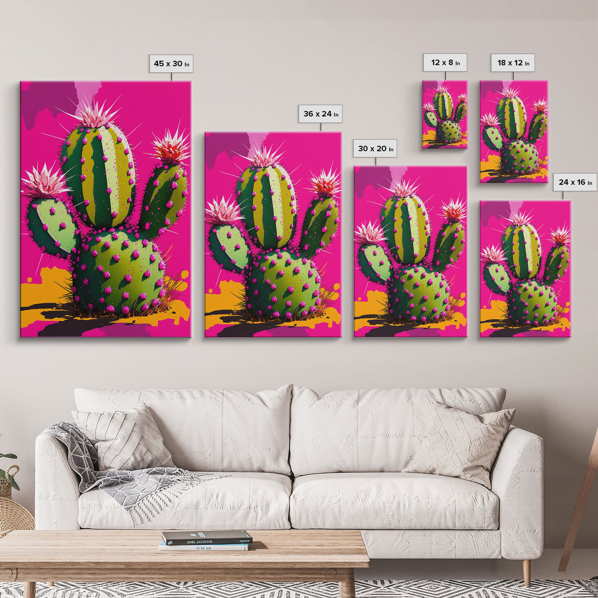 Cactus Print - Cactus Wall Art - Cactus Decor - Modern Desert Print - Southwestern Decor - Cactus Decor - Bright Wall Art - Pop Art Style
