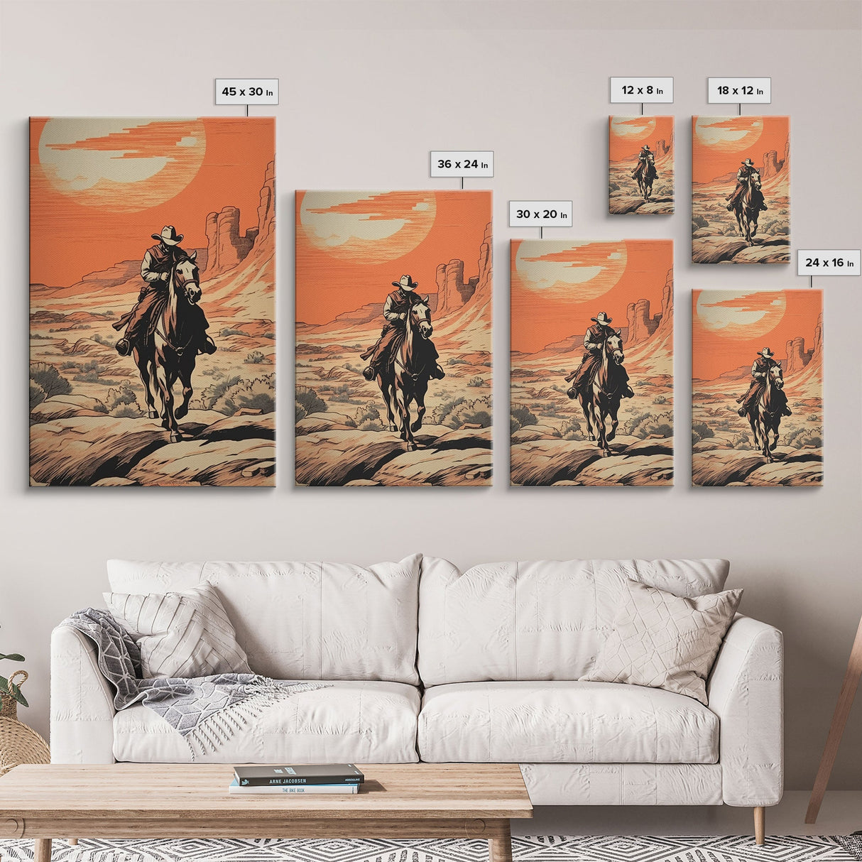 Lonely Cowboy Canvas Print