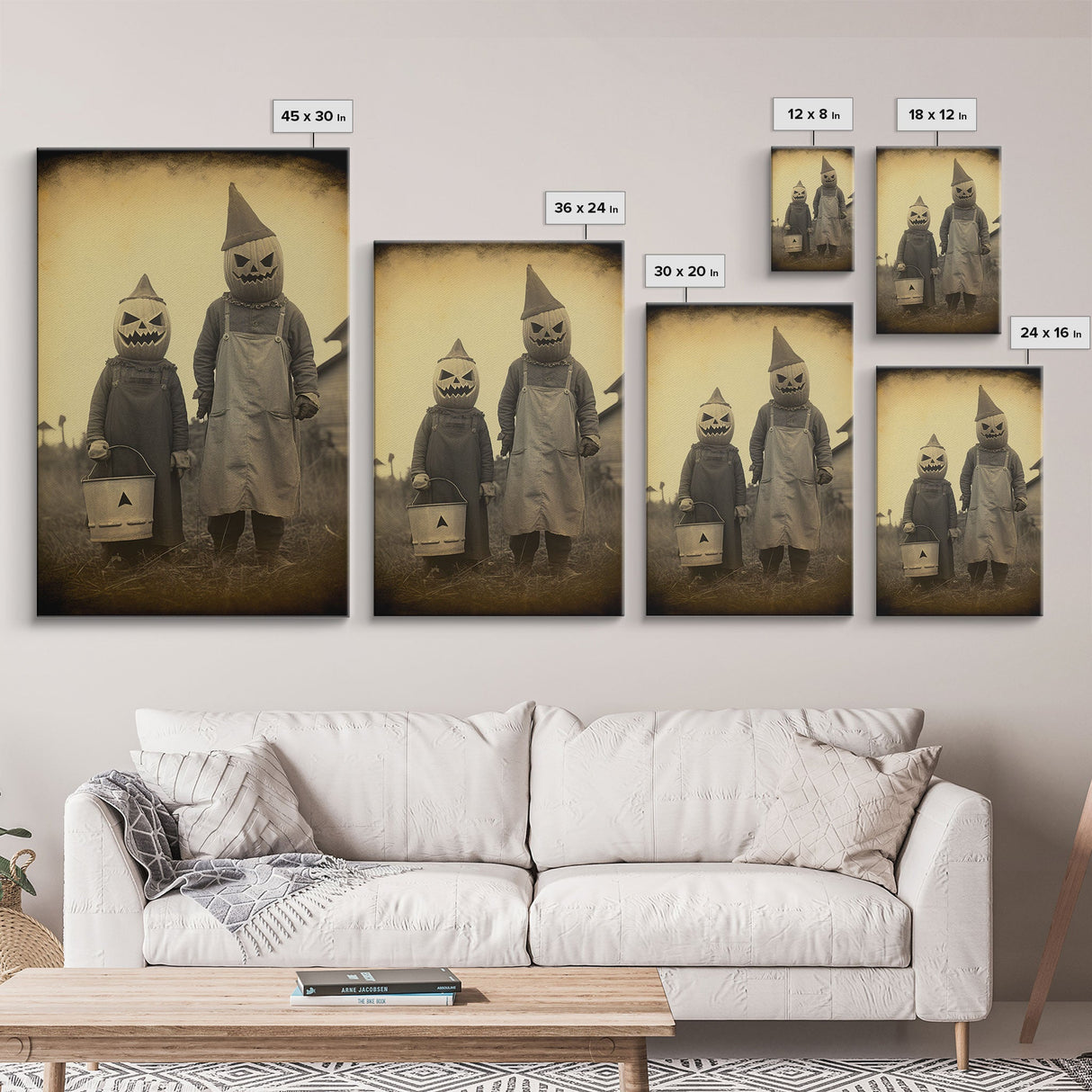 Horror Decor, Spooky Room Decor, Spooky Halloween, Dark Wall Art, Occult Art, Canvas Print, Wall Art, Vertical Print, Home Decor, Wall Decor