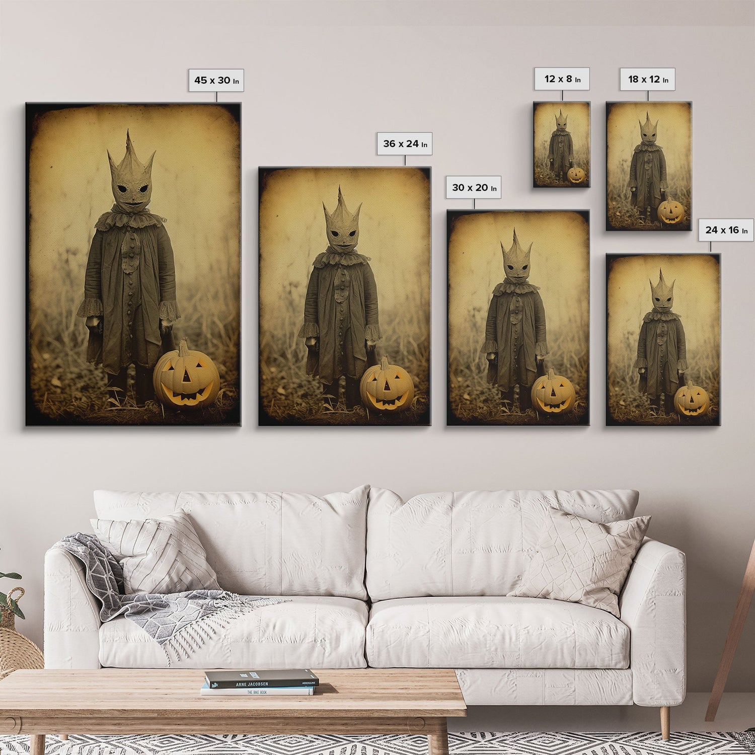 Halloween Wall Decor, Gothic Wall Decor, Creepy Wall Art, Spooky Art Print, Canvas Print, Wall Art, Vertical Print, Home Decor, Wall Decor