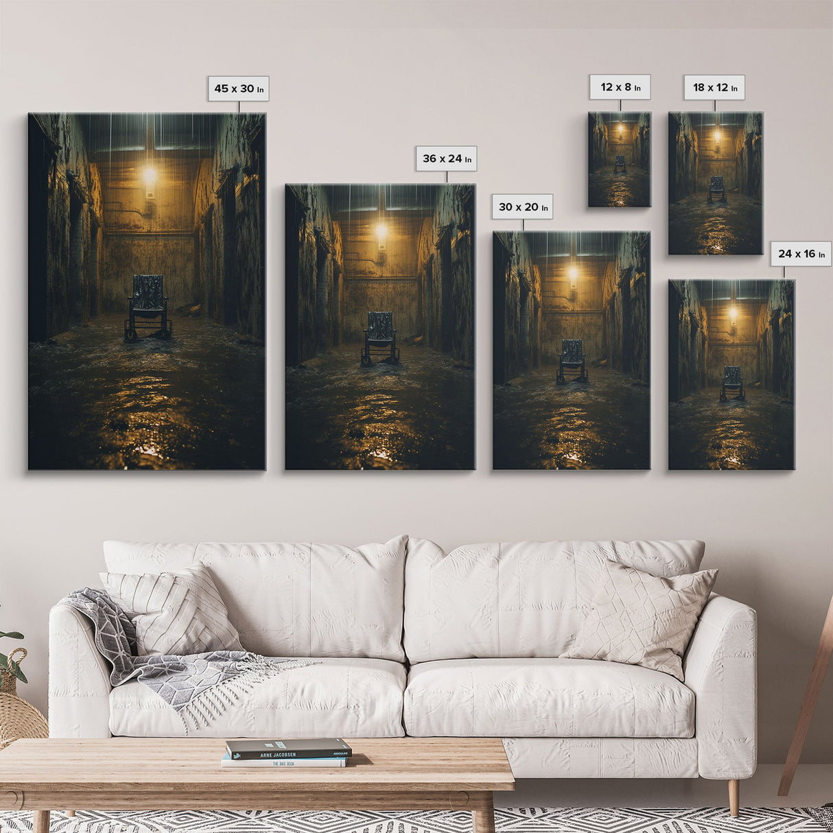 Creepy Wall Decor, Spooky Room Decor, Canvas Print, Wall Hanging, Portrait Art, Halloween Wall Decor, Dark Fantasy, Dark Wall Art