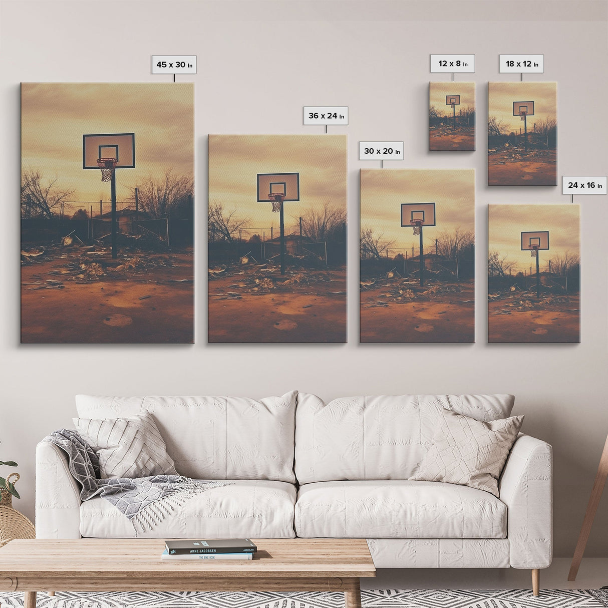 Basketball Wall Art, Sports Wall Art, Canvas Print, Wall Hanging, Portrait Art, Family Home Decor, Housewarming Gift, College Dorm Decor