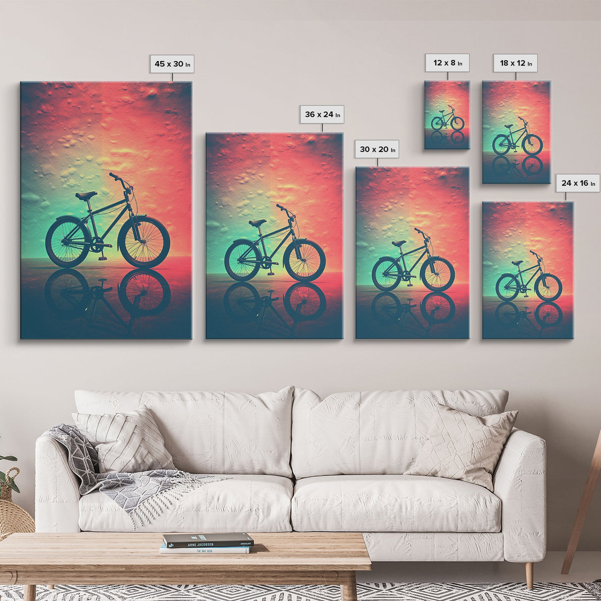 Retro 1980s Bike Canvas Print, Bicycle Art, Framed Wall Art, Fine Art Photography Print, Retro Inspired Wall Decor, Man Cave Art, Office Art