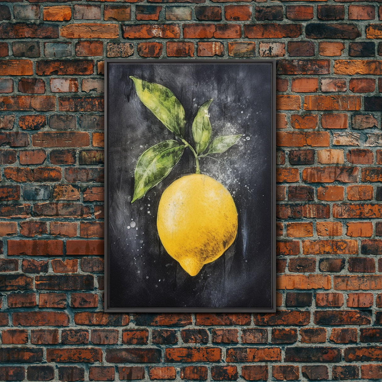 LEMON Art Canvas Print - Unframed Oil Print - Print Still Life Original - Small Still Life Painting Print- Lemon Art Print - Fruit Art