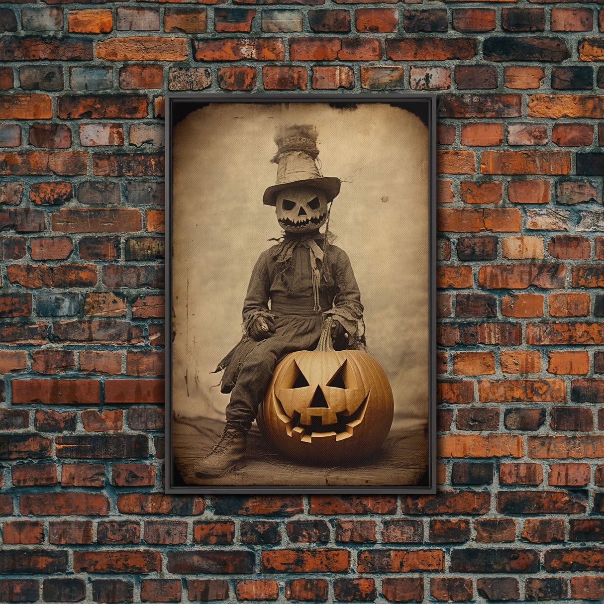 Spooky Decor, Halloween Wall Art, Horror Art Print, Dark Art, Canvas Wall Print, Wall Art, Vertical Print, Room Decor, Home Wall Decor,