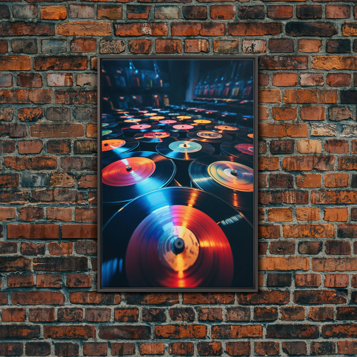 Vinyl Record, Retro Wall Art, Music Room Art, Canvas Print, Wall Hanging, Portrait Art, Living Room Wall Art, Birthday Gift, Office Prints