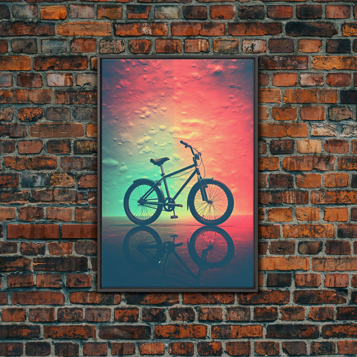 Retro 1980s Bike Canvas Print, Bicycle Art, Framed Wall Art, Fine Art Photography Print, Retro Inspired Wall Decor, Man Cave Art, Office Art