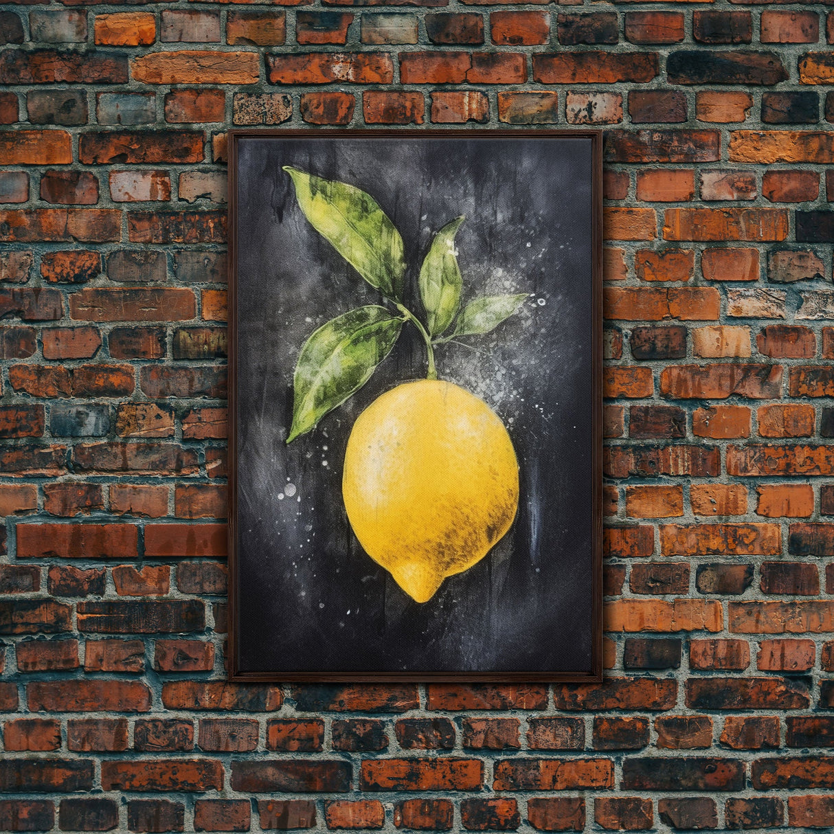 LEMON Art Canvas Print - Unframed Oil Print - Print Still Life Original - Small Still Life Painting Print- Lemon Art Print - Fruit Art