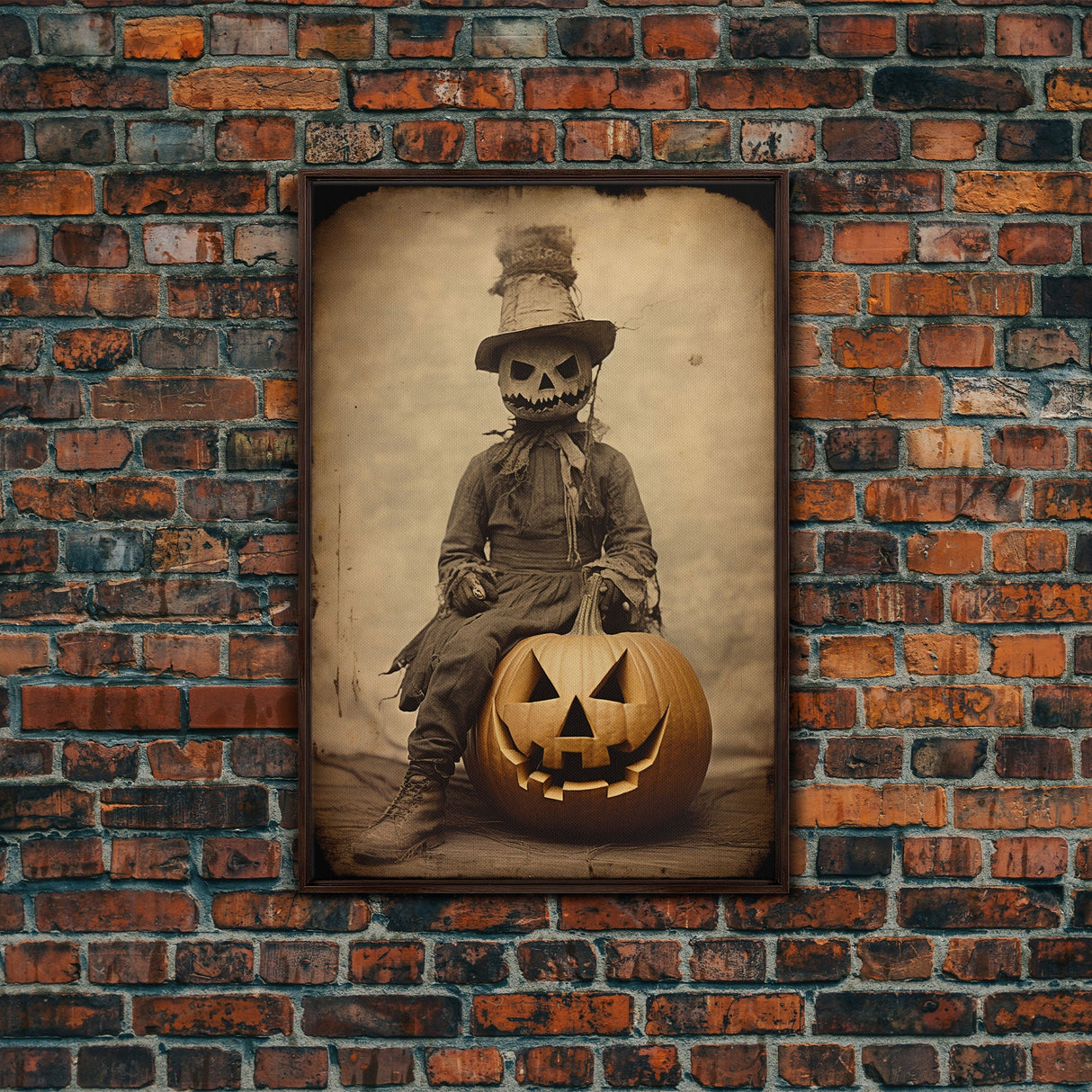 Spooky Decor, Halloween Wall Art, Horror Art Print, Dark Art, Canvas Wall Print, Wall Art, Vertical Print, Room Decor, Home Wall Decor,