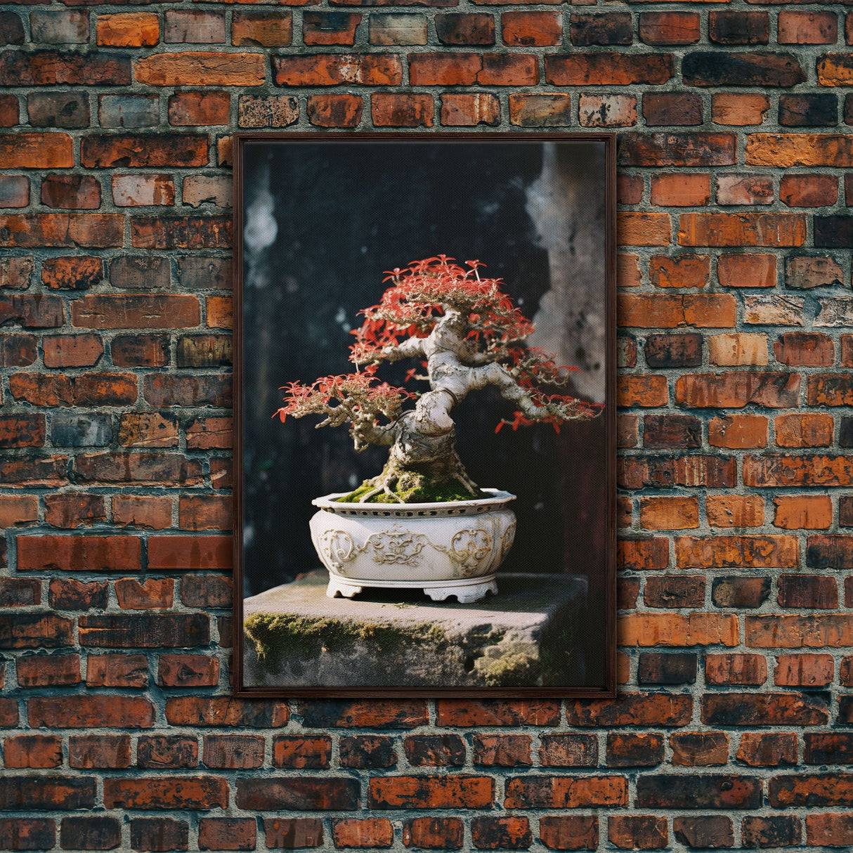 Bonsai Wall Art, Japanese Wall Print, Asian Art, Canvas Print, Wall Art, Vertical Print, Travel Print, Client Gift, College Dorm Decor