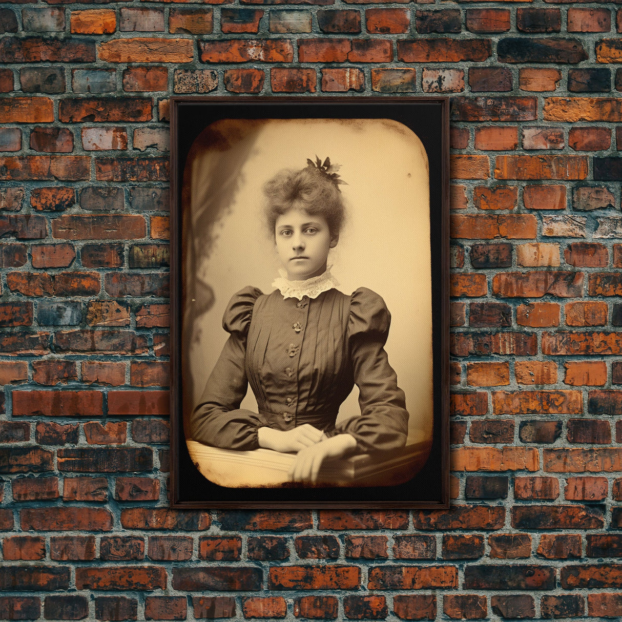 Victorian Portrait, Victorian Photos, Antique Photograph, Canvas Print, Wall Art, Vertical Print, Victorian Print, Victorian Home Decor