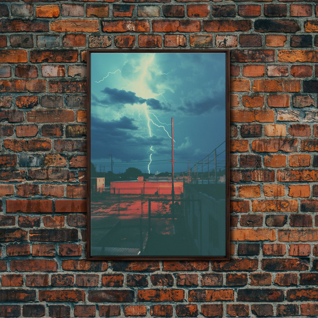 Lightning Bolt, Outdoors Wall Art, Canvas Print, Wall Hanging, Portrait Art, First Home Gift, Nerdy Home Decor, Home Decor Prints, RV Decor