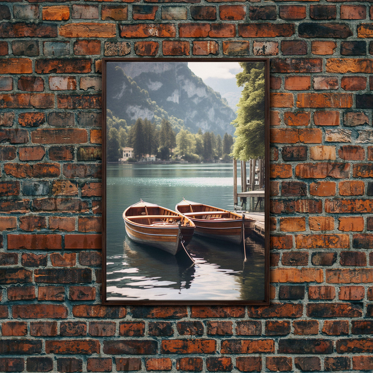 Paddle, Boat, Lake Wall Art, Canvas Print, Wall Hanging, Portrait Art, Lake House Wall Art, Couples Gift, Bookshelf Decor, Nature Print