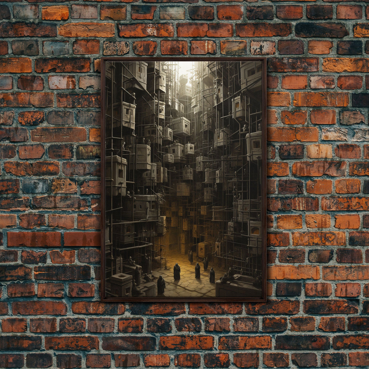 Creepy Wall Decor, Dark Art Print, Canvas Print, Wall Hanging, Portrait Art, Spooky Room Decor, Dark Fantasy Art, Fantasy Artwork, RV Decor