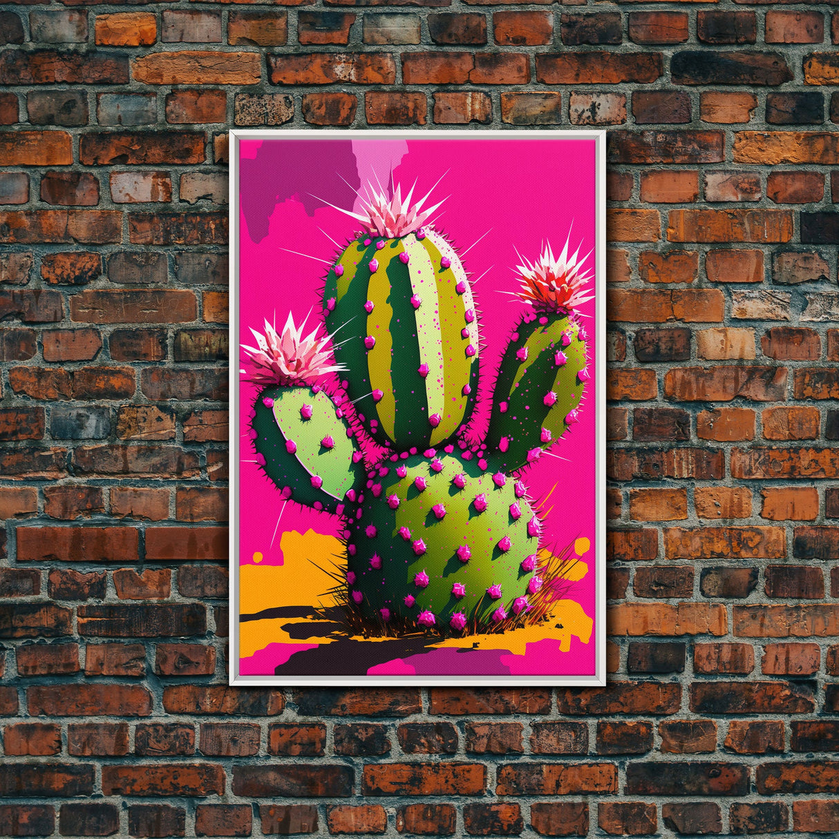 Cactus Print - Cactus Wall Art - Cactus Decor - Modern Desert Print - Southwestern Decor - Cactus Decor - Bright Wall Art - Pop Art Style