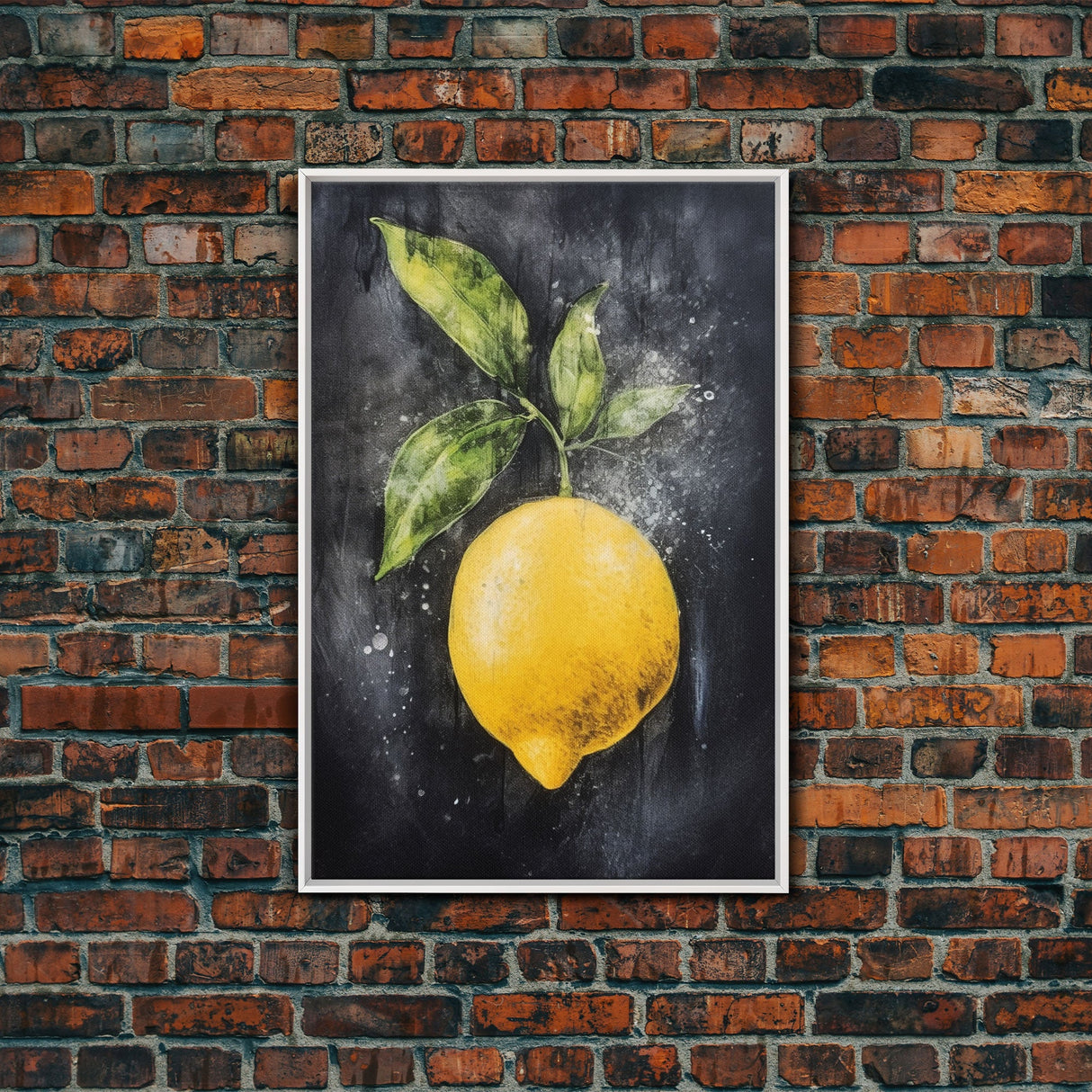 LEMON Art Canvas Print - Unframed Oil Print - Print Still Life Original - Small Still Life Painting Print- Lemon Art Print - Fruit Art