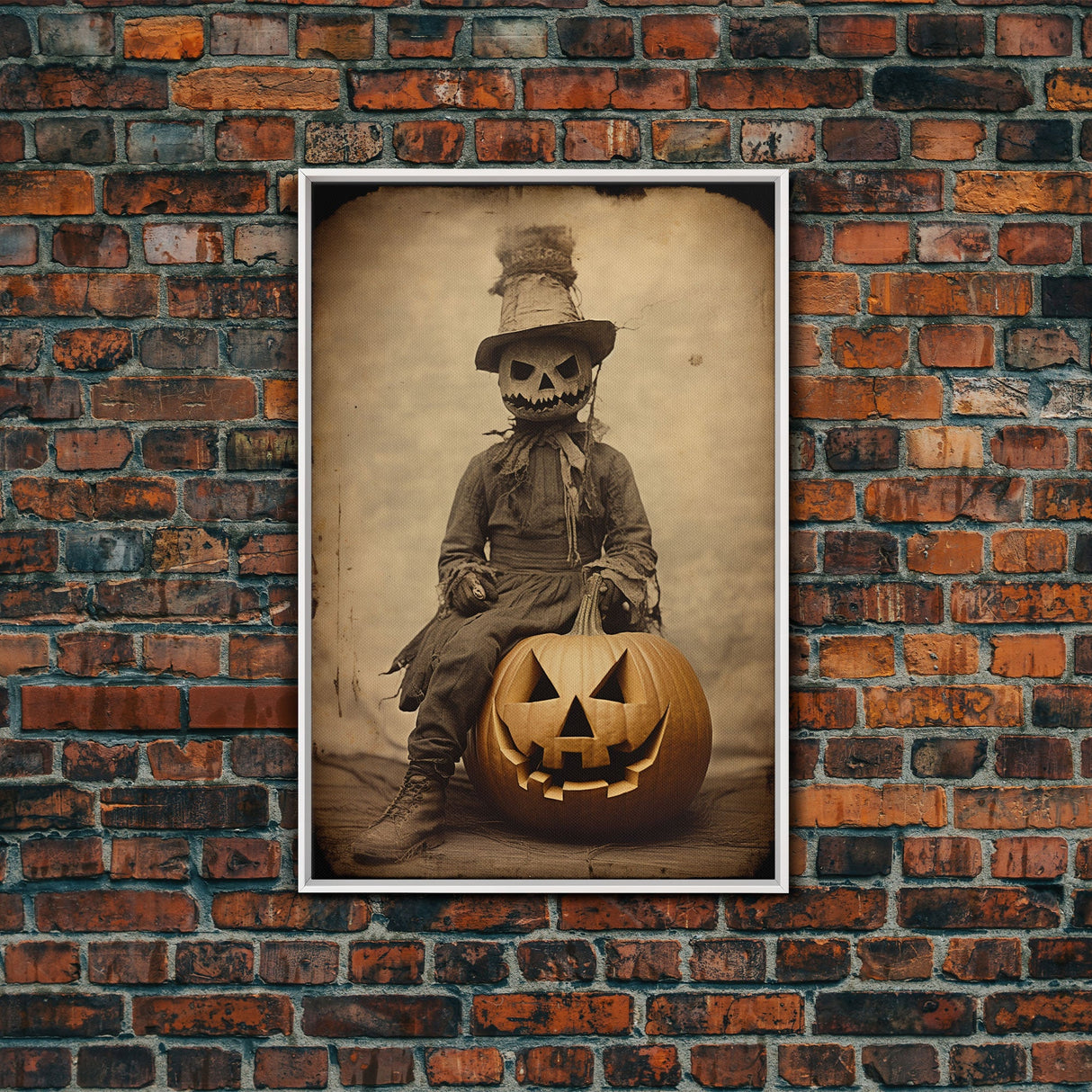 Spooky Decor, Halloween Wall Art, Horror Art Print, Dark Art, Canvas Wall Print, Wall Art, Vertical Print, Room Decor, Home Wall Decor,