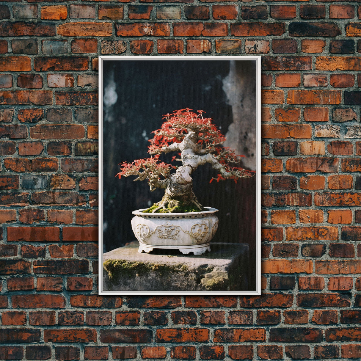 Bonsai Wall Art, Japanese Wall Print, Asian Art, Canvas Print, Wall Art, Vertical Print, Travel Print, Client Gift, College Dorm Decor
