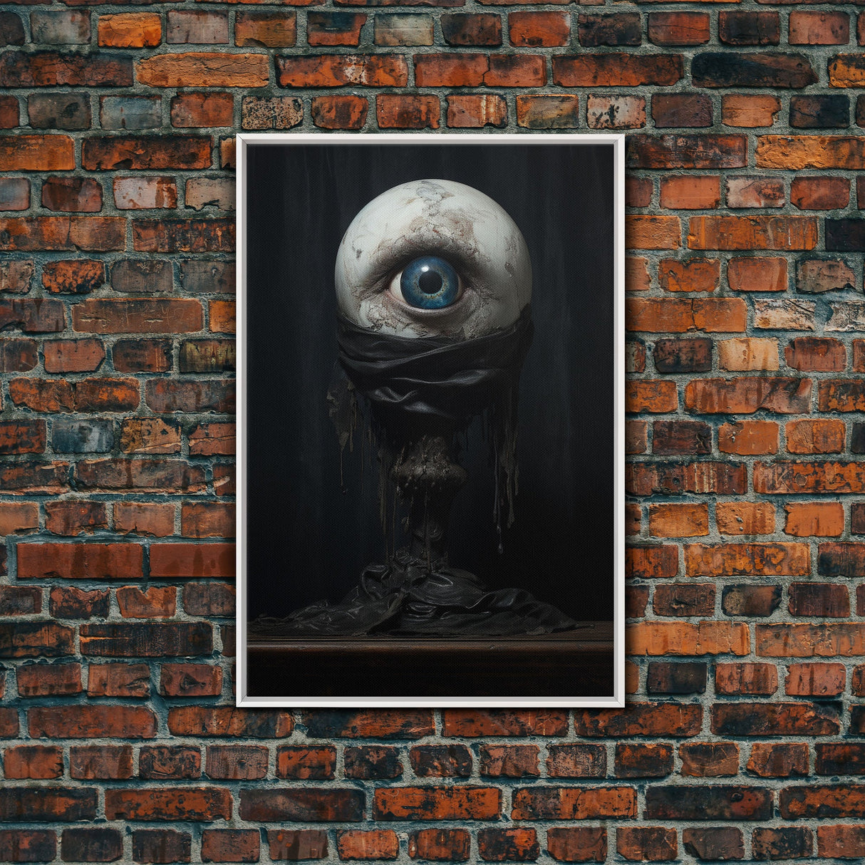The Eye, Gothic Victorian Horror Art, Cosmic Horror, Framed Canvas Canvas Print, Halloween Decor