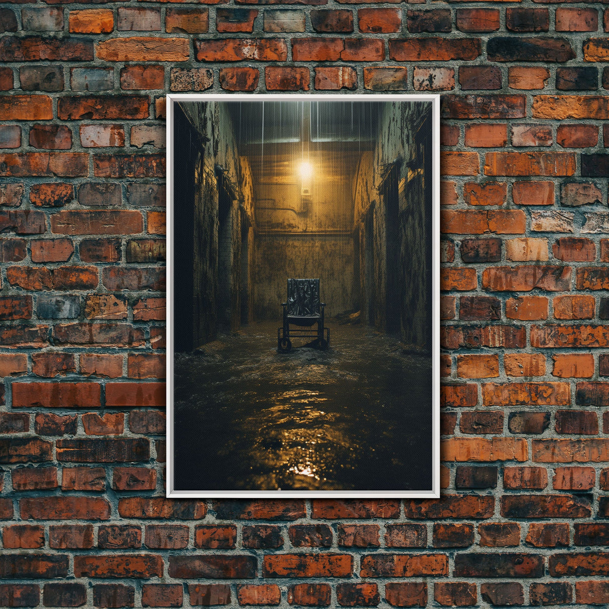 Creepy Wall Decor, Spooky Room Decor, Canvas Print, Wall Hanging, Portrait Art, Halloween Wall Decor, Dark Fantasy, Dark Wall Art