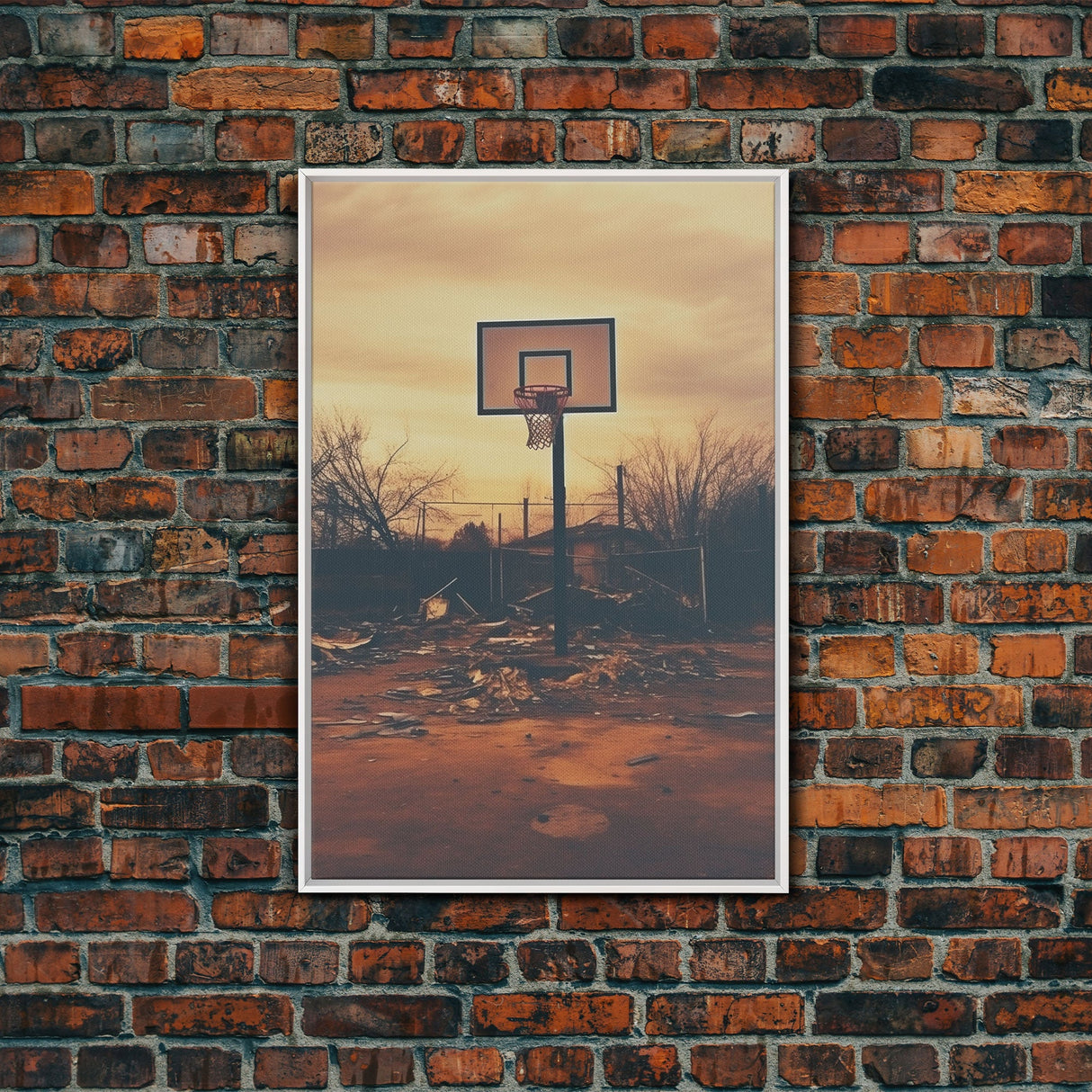 Basketball Wall Art, Sports Wall Art, Canvas Print, Wall Hanging, Portrait Art, Family Home Decor, Housewarming Gift, College Dorm Decor