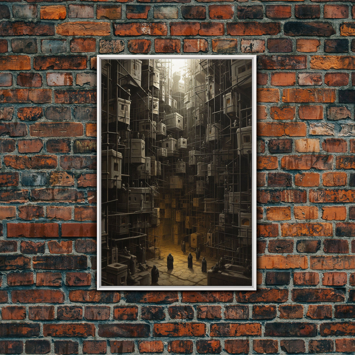 Creepy Wall Decor, Dark Art Print, Canvas Print, Wall Hanging, Portrait Art, Spooky Room Decor, Dark Fantasy Art, Fantasy Artwork, RV Decor