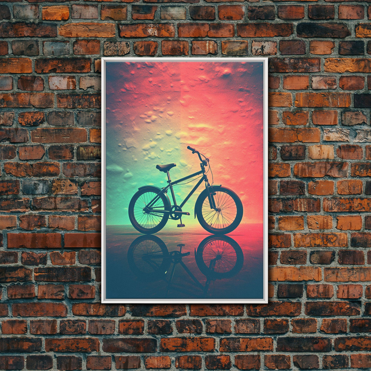 Retro 1980s Bike Canvas Print, Bicycle Art, Framed Wall Art, Fine Art Photography Print, Retro Inspired Wall Decor, Man Cave Art, Office Art