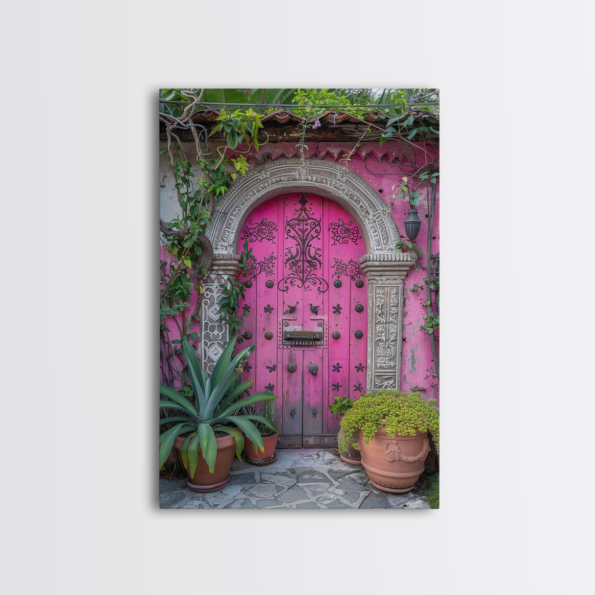 Change456 Architecture Print, 19th Century Architecture Photography, Mexico City Wall Art, Wood Framed Canvas Print