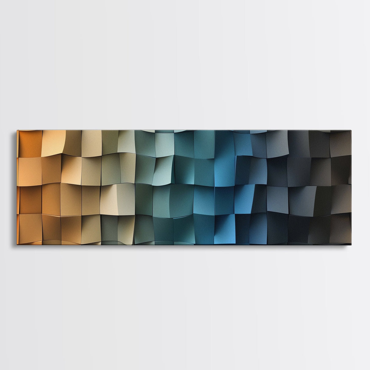 The Beach in my Dreams - Framed Canvas Print - Abstract Geometric Patterns Wall Art