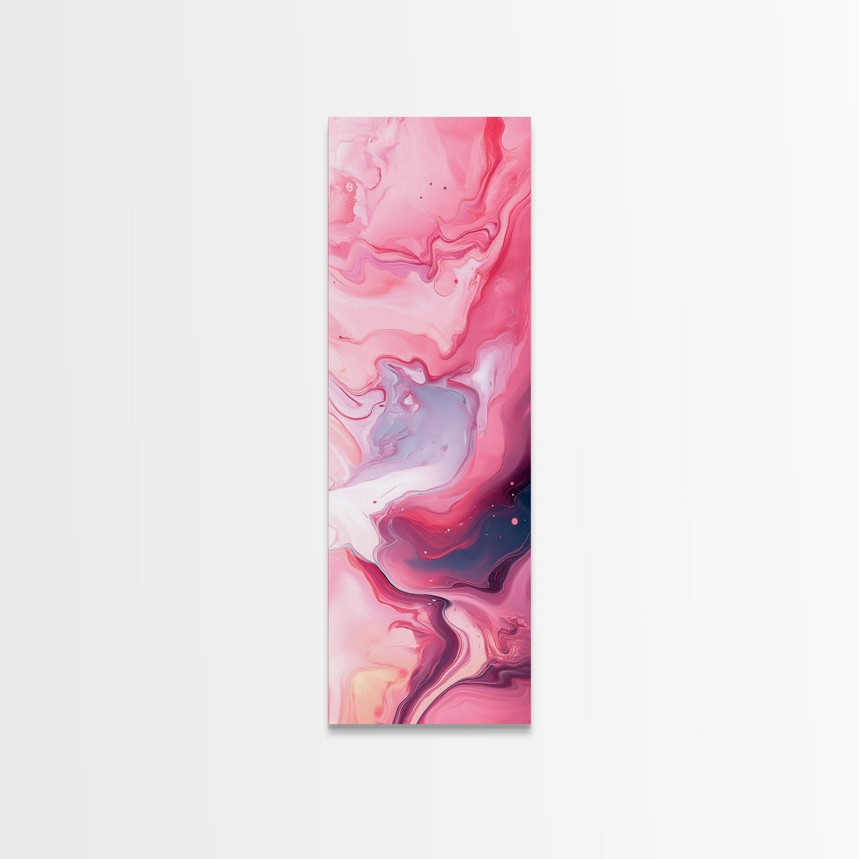 Pink Marble Abstract Framed Canvas Print Modern Light Pink Wall Art Moody Therapy Dorm Decor or Yoga Art