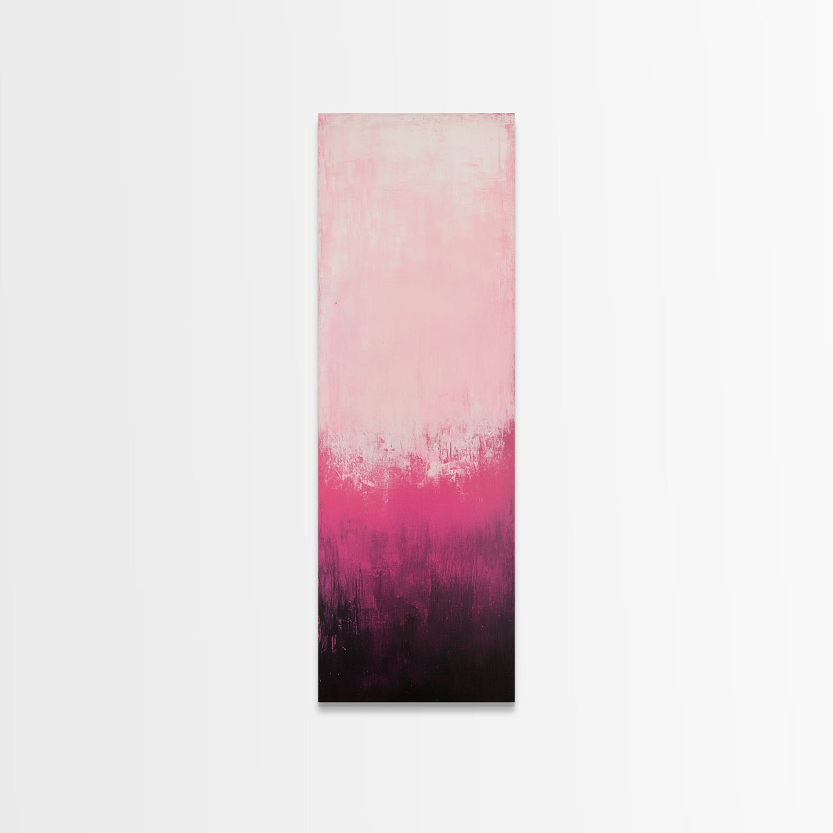 Gradient Pink Ombre Framed Canvas Print Light Pink Abstract Wall Art Bedroom or Living Room Coastal Cowgirl Aesthetic