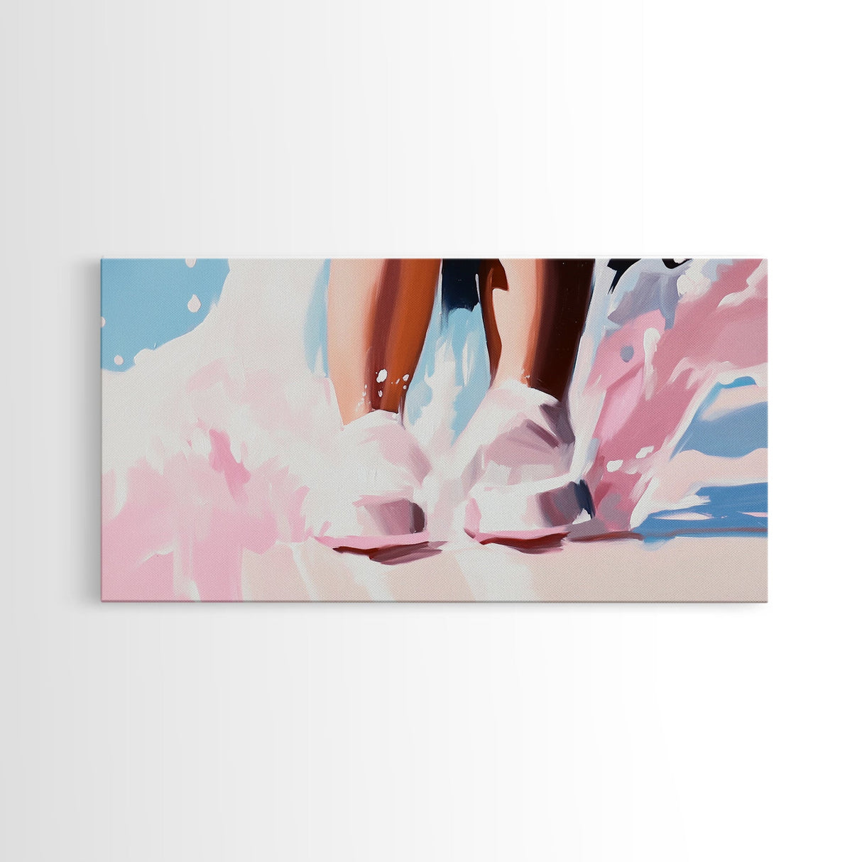 Water Feet, Splashes, Canvas Print, Minimalist Art, Dreamy Aesthetic, Serene Bedroom Decor, Modern Home Wall Art, Beach Inspired Design