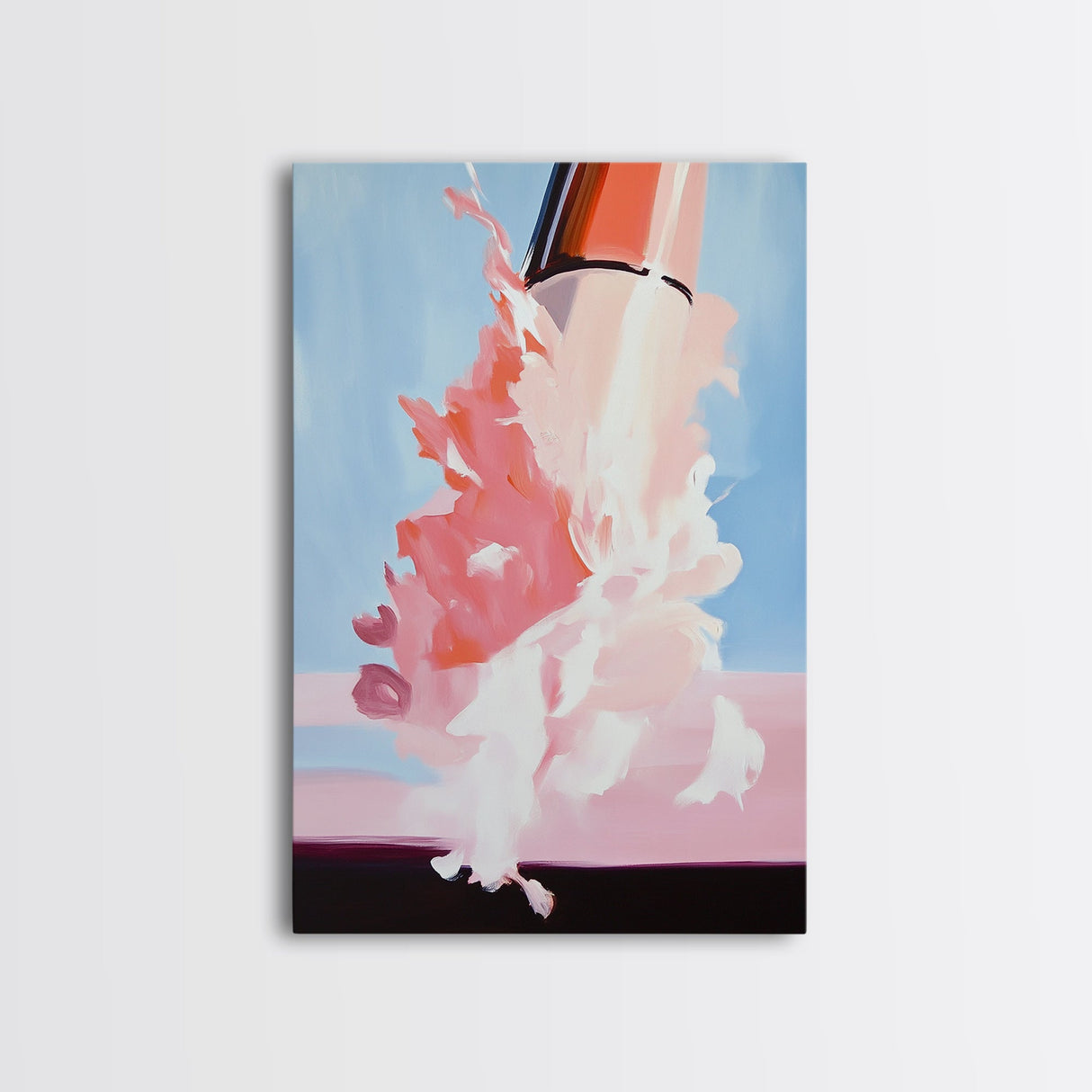Cosmic Blast, Space Art, Sci-Fi Painting, Framed Canvas Print, Futuristic Wall Art, Modern Home Decor, Space Exploration Artwork