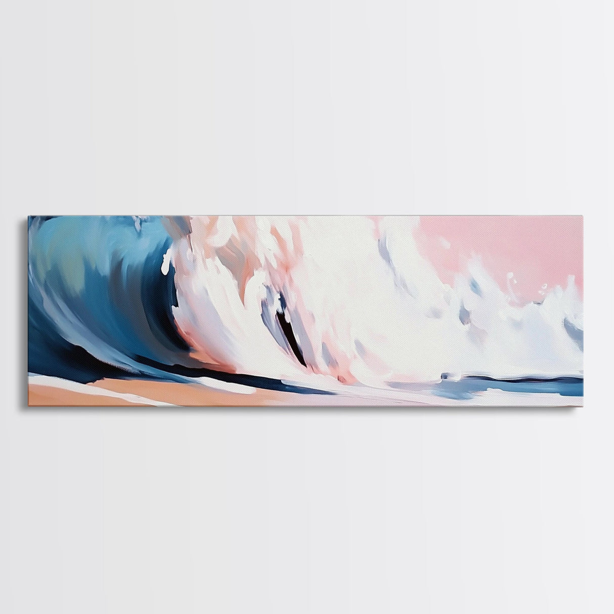 Ocean Wave, Coastal Beauty, Serene Seascape, Canvas Print, Beach House Wall Art, Nautical Theme, Living Room Decor, Modern Art Style