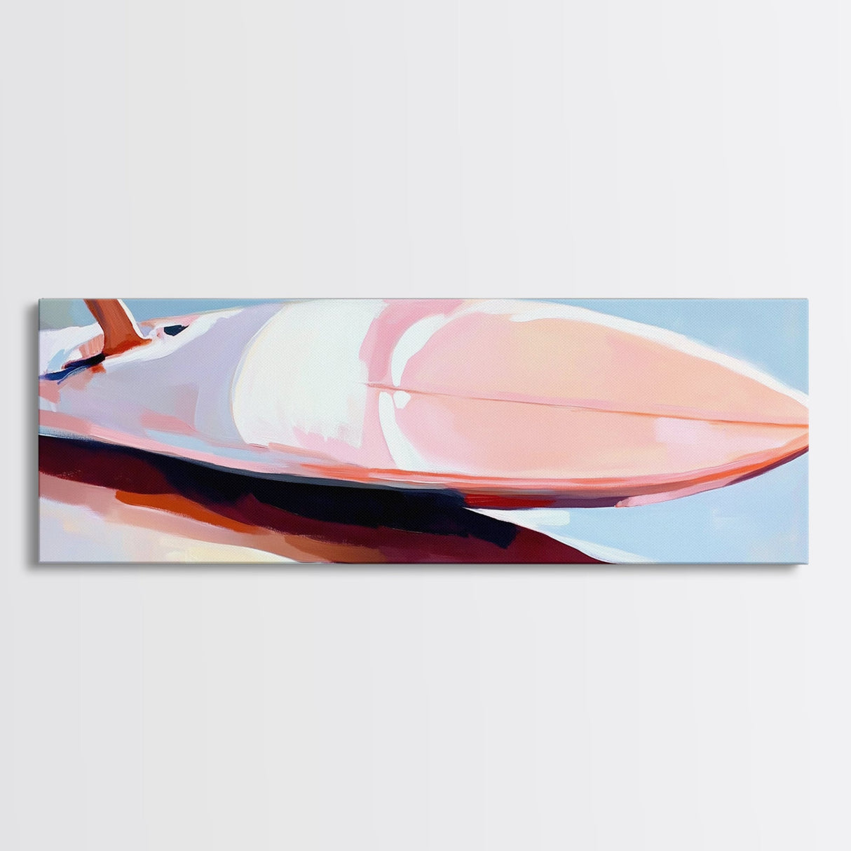 Surfboard Still Life, Beach Vibes, Ocean Lover, Coastal Wall Art, Canvas Print, Minimalist Decor, Bedroom Aesthetic, Summer Gift