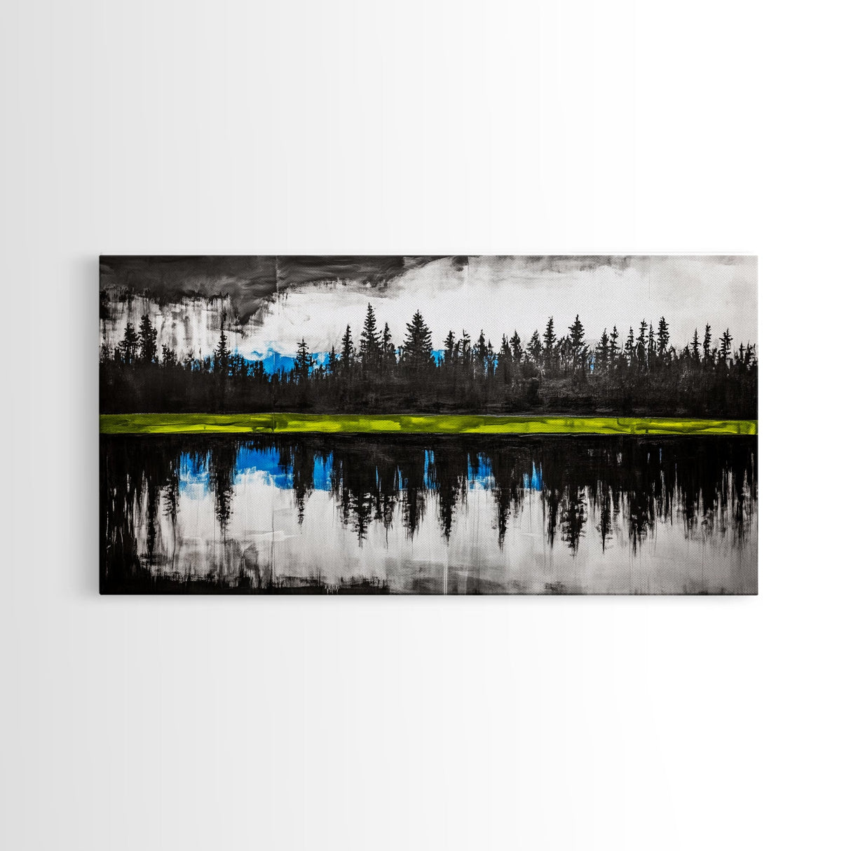 Lake Reflection, Forest Landscape, Tranquil Wall Art, Canvas Print, Nature Lover Gift, Bedroom Wall Art, Zen Home Decor